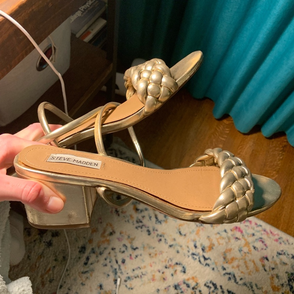 Steve Madden Gold Heels